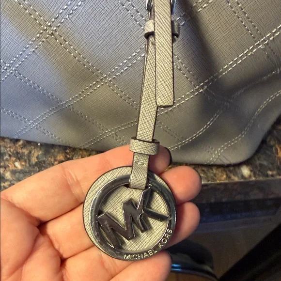 Michael Kors Light Gray purse - Picture 3 of 6